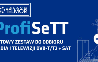 ProfiSeTT - gotowy zestaw firmy TELKOM-TELMOR do budowy instalacji RTV/SAT w jednorodzinnych domach