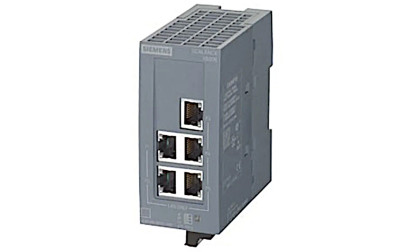 Przemysłowy, pięcioportowy switch RJ45