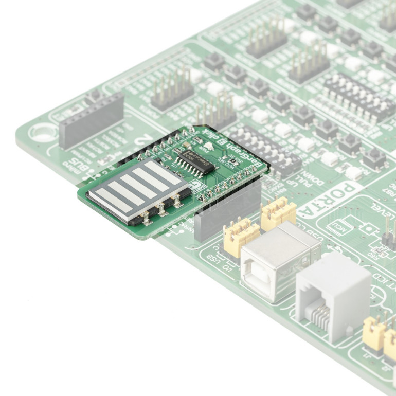 Przykładowe zastosowanie BarGraph 3 Click