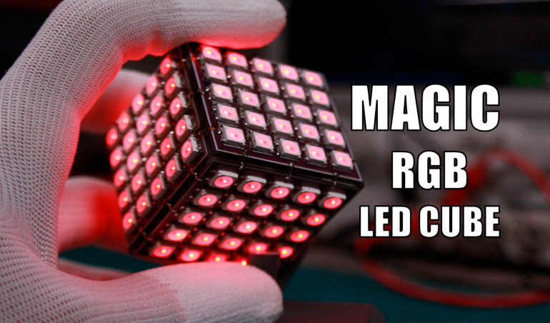 Magiczna kostka LED RGB na bazie RP2040