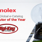 Firma Digi-Key Electronics uhonorowana tytułem «2021 Global e-Catalog Distributor of the Year» przyznanym przez firmę Molex