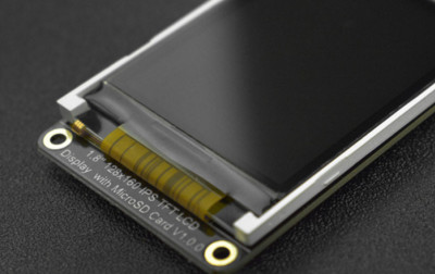 Portfolio DFRobot z kolorowym wyświetlaczem DFR0928 zawierającym matrycę IPS TFT LCD i gniazdo kart microSD