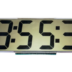 Ogromny zegar LCD bez procesora