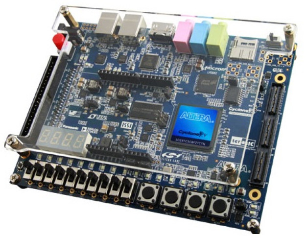 Zestaw Cyclone V GX Starter Kit firmy Terasic przewidziany na wydarzenie FPGA Conference & Hackathon 2022