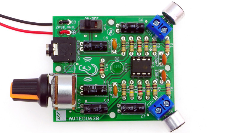 Super Ucho – zestaw DIY do nauki lutowania