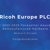 Refabrykowane urządzenia drukujące firmy Ricoh z BLI Pacesetter Award