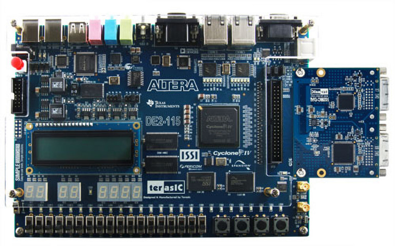 Przykład użycia Developer Kit for Intel Pathfinder for RISC-V (PR-115) z modułem DVI-HSMC