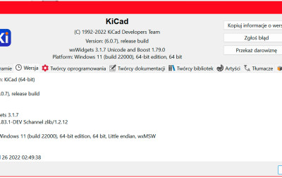KiCad 6, część 2. Pcbnew