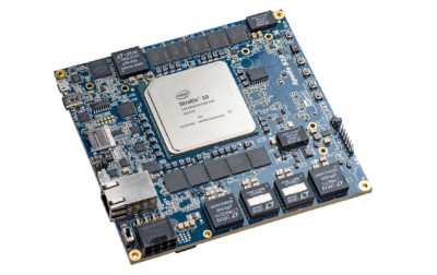 Zawierający układ FPGA rodziny Stratix 10 SX moduł rozwojowy Apollo S10 SoM firmy Terasic