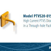 Znosząca duże prądy przebiciowe dioda zabezpieczająca PTVS20-015C-TH firmy Bourns