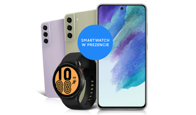 Smartwatch Galaxy Watch 4 w prezencie za smartfon Galaxy S21 FE 5G