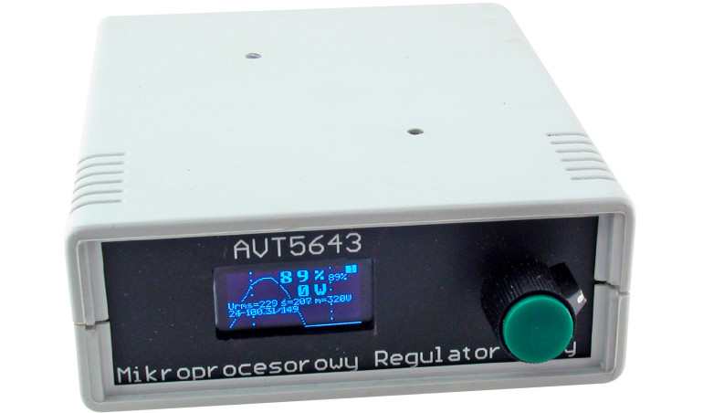 Mikroprocesorowy regulator mocy z oscyloskopem