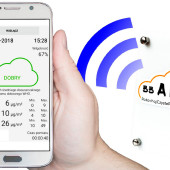 Sensor smogu z technologią Bluetooth Low Energy