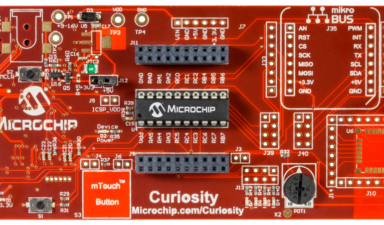 Wygraj uniwersalną płytkę ewaluacyjną Microchip Curiosity Development Board