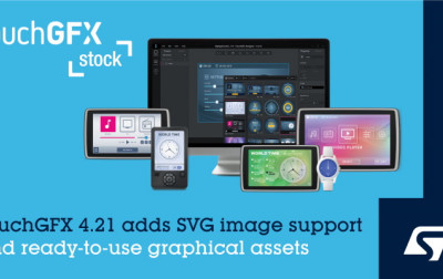 Firma STMicroelectronics udostępniła najnowszą wersję 4.21 oprogramowania TouchGFX