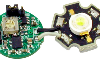 Regulowany, akumulatorowy zasilacz LED o mocy 3 W