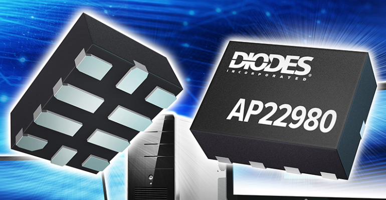 Jednokanałowy przełącznik zasilania AP22980 od Diodes Incorporated