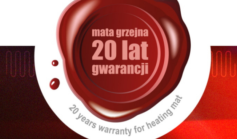 Wydłużona gwarancja na maty grzewcze: MOJ i MOD firmy Zamel