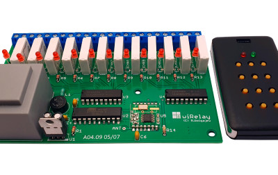 wiRelay - bezprzewodowa, 12-kanałowa karta przekaźników