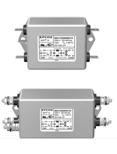 Filtry przeciwzakłóceniowe EPCOS B84112G0000B116 i EPCOS B84112G0000B136