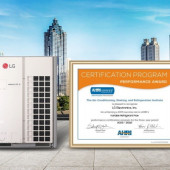 Firma LG Electronics po raz szósty z rzędu otrzymała nagrodę AHRI za wydajność urządzeń HVAC