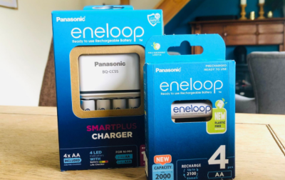 Możliwe do wielokrotnego ładowania baterie eneloop firmy Panasonic