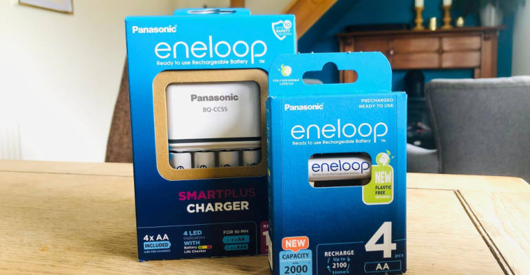Możliwe do wielokrotnego ładowania baterie eneloop firmy Panasonic