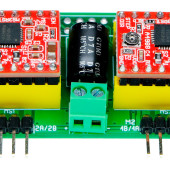 Sterownik dwóch mikrosilników krokowych do Pi Zero