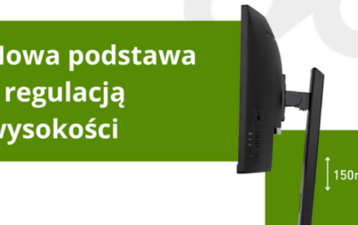 Firma iiyama prezentuje nową, ergonomiczną podstawę z regulacją wysokości