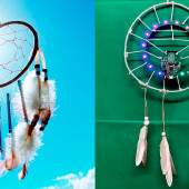 Łapacz snów z tęczą w Arduino