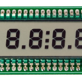 Wyświetlacz segmentowy LCD z interfejsem I²C na bazie układu PCF8577C