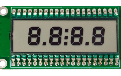 Wyświetlacz segmentowy LCD z interfejsem I²C na bazie układu PCF8577C