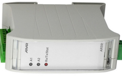 Nowy, dwukanałowy przetwornik AR595 firmy APAR Control z interfejsami: Ethernet, RS-485 i USB