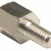 Niklowany, męsko-żeński dystans R30-3000602 produkcji Harwin