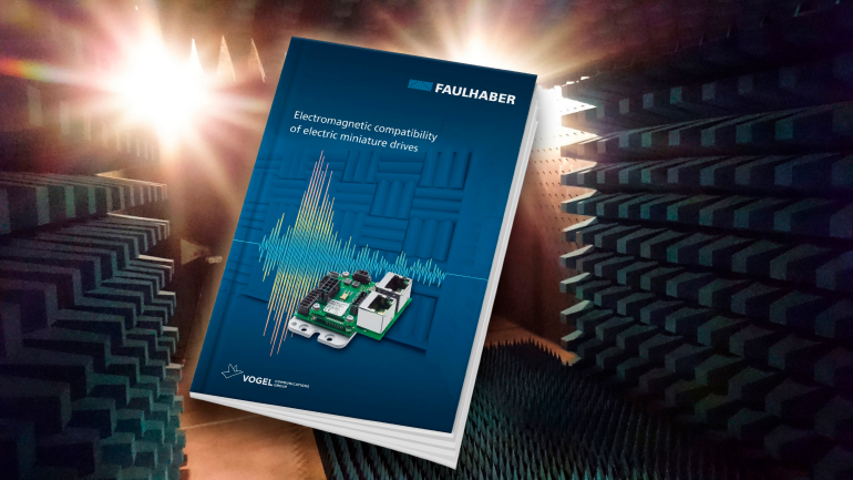 Rysunek 1. Kontrolery ruchu FAULHABER spełniają wymagania aktualnych przepisów dotyczących kompatybilności elektromagnetycznej. Szczegółowa dokumentacja zapewnia użytkownikowi wsparcie w procesie certyfikacji urządzeń własnych