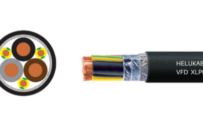TOPFLEX-06-EMV-UV-3-PLUS-2XSLCHK-J: najnowszy kabel firmy Helukabel przeznaczony do zasilania silników z przemiennikami częstotliwości