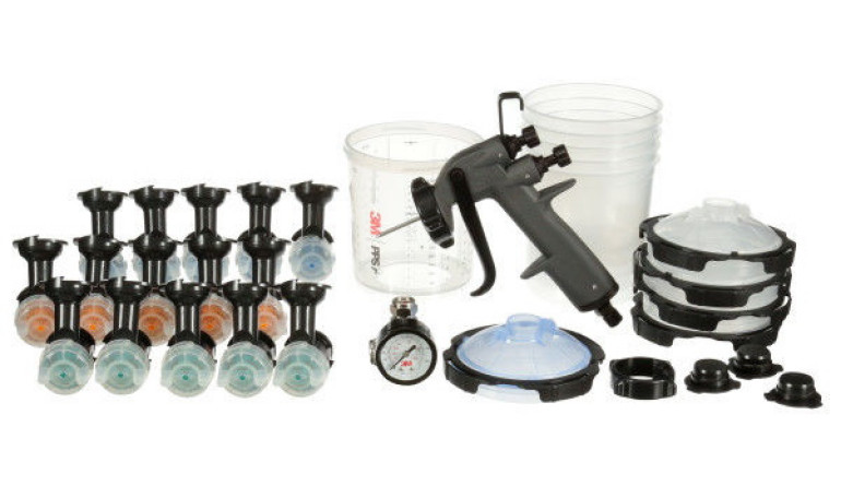 Zawartość zestawu pistoletu natryskowego Performance HVLP