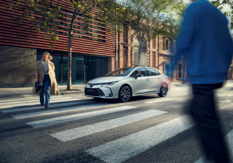 Jeden z samochodów firmy Toyota wyposażony w technologie T-MATE