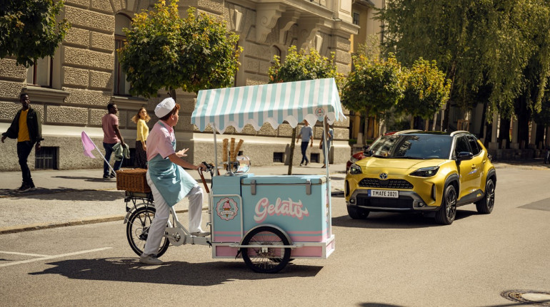 Jeden z samochodów firmy Toyota wyposażony w technologie T-MATE