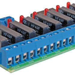 8-kanałowy, miniaturowy moduł przekaźników