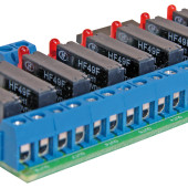 8-kanałowy, miniaturowy moduł przekaźników