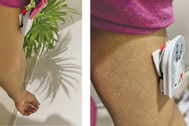 Mały i podręczny monitor zdrowia z funkcją Internetu Rzeczy