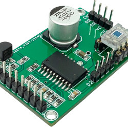 Źródło światła LED w pętli zamkniętej z czujnikiem światła OPT101 i op-ampem mocy OPA569