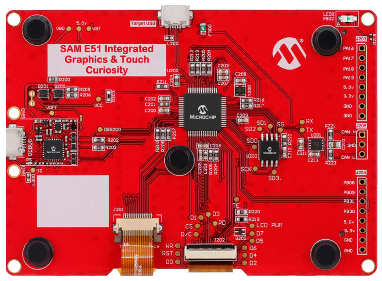zestaw ewaluacyjny Microchip Integrated Graphics and Touch (IGaT)