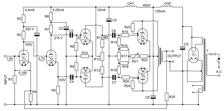 Schemat wzmacniacza Williamsona