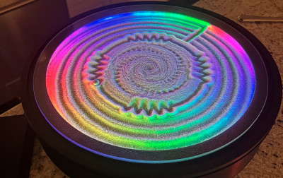 Kinetyczne wzory na piasku, sterowane przez mikrokontroler ESP32