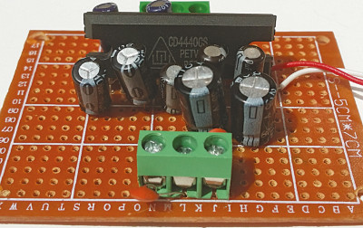 Wzmacniacz stereofoniczny o mocy 2×6 W z użyciem układu scalonego LA4440