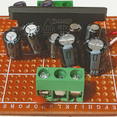 Wzmacniacz stereofoniczny o mocy 2×6 W z użyciem układu scalonego LA4440