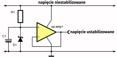Podstawowy obwód diody Zenera do stabilizacji napięcia