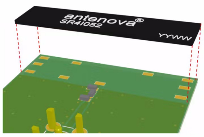 Rysunek 4 - Przykład płaszczyzny uziemiającej anteny scalonej